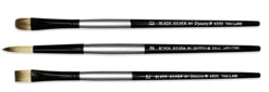 Dynasty Black Silver Brush - Short Handle