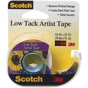 3M™ Scotch Low Tack Artist Tape - 3/4" x 10 yd. Dispenser
