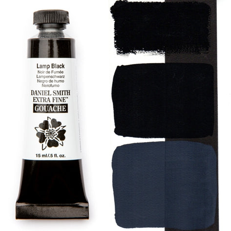 Daniel Smith Extra Fine Gouache - 15 ml tube - Lamp Black