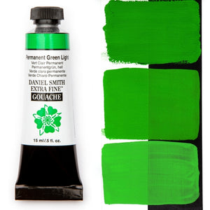 Daniel Smith Extra Fine Gouache - 15 ml tube - Permanent Green Light