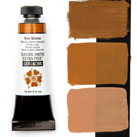 Daniel Smith Extra Fine Gouache - 15 ml tube - Raw Sienna