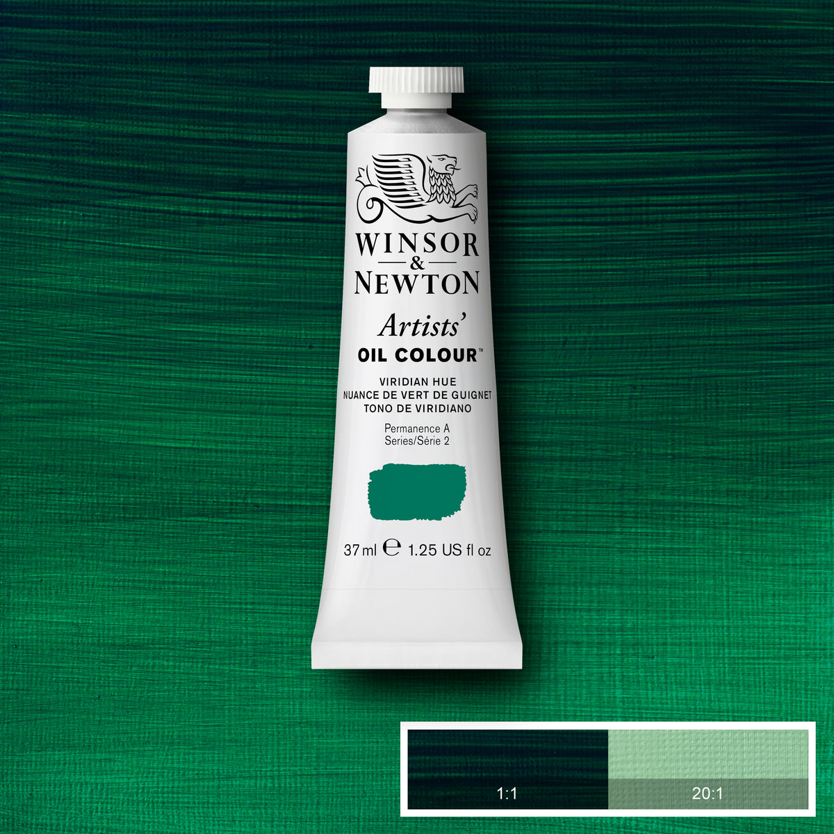 *NEW* Winsor & Newton Artists' Oil Colour - 37 ml tube - Viridian Hue