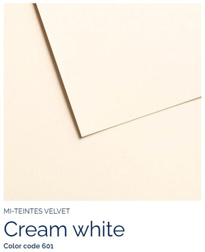 Canson Mi-Teintes® Velvet 19" x 25" | Cream White #601