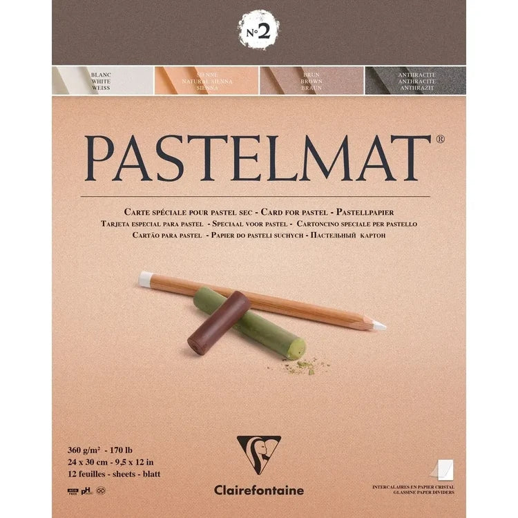 Clairefontaine Pastelmat Pastel Pad - 9" x 12" - Palette No.2
