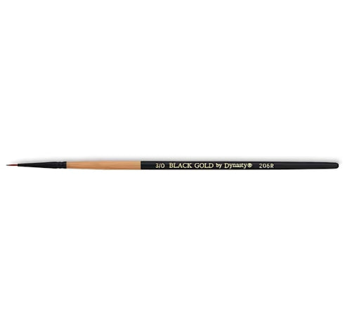 Dynasty Black Gold Round Brush SH | Size 3/0
