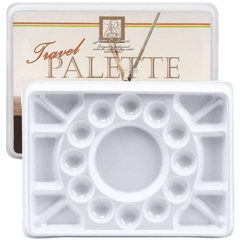 Jones Rectangular Travel Watercolour Palette with Lid 8" x 11"