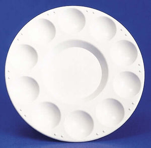 round plastic paint palette