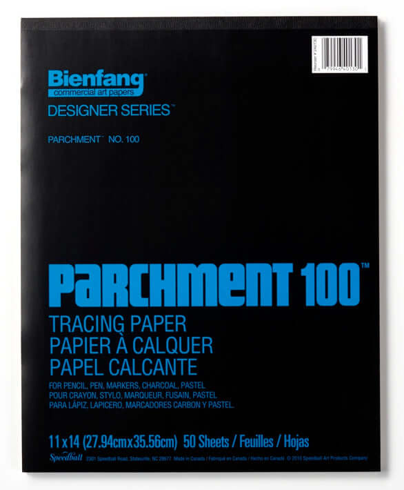 Bienfang #100 Parchment Tracing Paper Pad - 9" x 12"