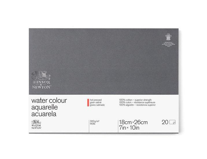 Winsor & Newton Professional Watercolour Paper Block - 140 lb. Hot Press - 7" x 10"