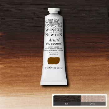 Winsor & Newton Artists' Oil Colour - 37 ml tube - Burnt Umber