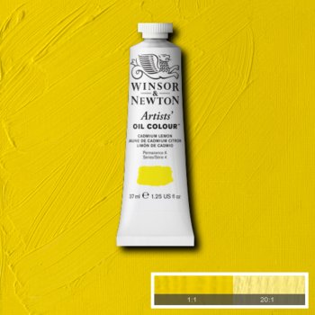 Winsor & Newton Artists' Oil Colour - 37 ml tube - Cadmium Lemon