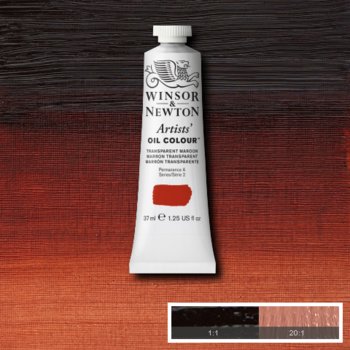 Winsor & Newton Artists' Oil Colour - 37 ml tube - Transparent Maroon