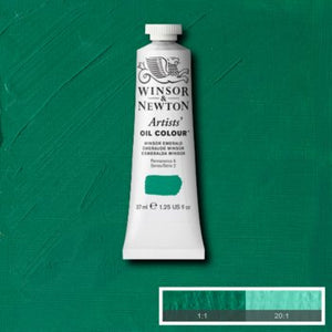 Winsor & Newton Artists' Oil Colour - 37 ml tube - Winsor Emerald