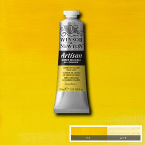 Winsor & Newton Artisan Water Mixable Oil Colour - 37 ml tube - Cadmium Yellow Pale Hue