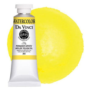 Da Vinci Paint Artists' Watercolour - 37 ml tube - Arylide Yellow
