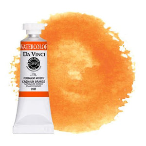 Da Vinci Paint Artists' Watercolour - 15 ml tube - Cadmium Orange