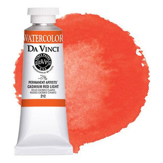 Da Vinci Paint Artists' Watercolour - 37 ml tube - Cadmium Red Light