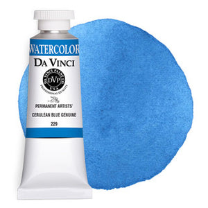 Da Vinci Paint Artists' Watercolour - 37 ml tube - Cerulean Blue Genuine