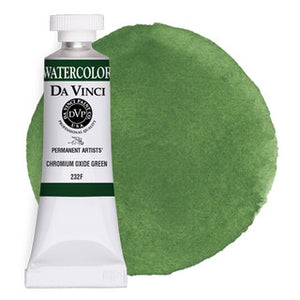 Da Vinci Paint Artists' Watercolour - 15 ml tube - Chromium Oxide Green