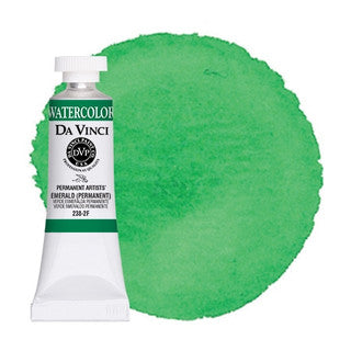 Da Vinci Paint Artists' Watercolour - 15 ml tube - Emerald (Permanent)