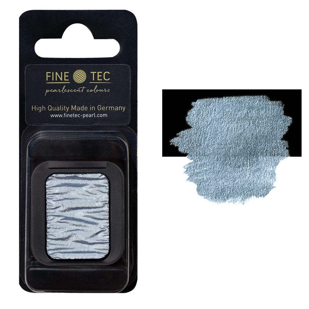 Finetec Artist Pearlescent Watercolor Pan Refill - Blue Silver