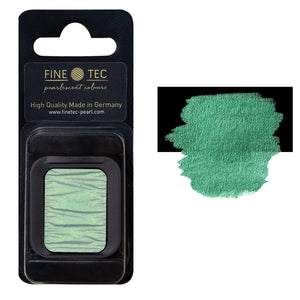 Finetec Artist Pearlescent Watercolor Pan Refill - Emerald