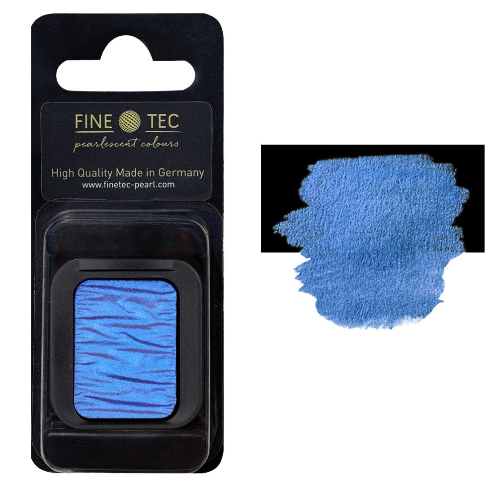 Finetec Artist Pearlescent Watercolor Pan Refill - High Chroma Blue
