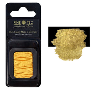 Finetec Artist Pearlescent Watercolor Pan Refill - Olympic Gold