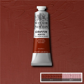 Winsor & Newton Griffin Alkyd Colour - 37 ml tube - Indian Red