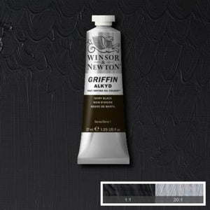 Winsor & Newton Griffin Alkyd Colour - 37 ml tube - Ivory Black