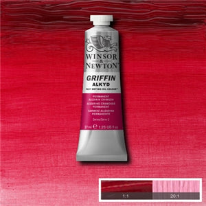 Winsor & Newton Griffin Alkyd Colour - 37 ml tube - Permanent Alizarin Crimson