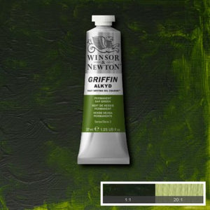 Winsor & Newton Griffin Alkyd Colour - 37 ml tube - Permanent Sap Green