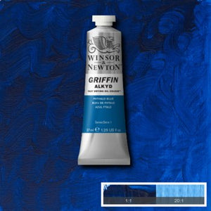 Winsor & Newton Griffin Alkyd Colour - 37 ml tube - Phthalo Blue