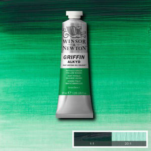 Winsor & Newton Griffin Alkyd Colour - 37 ml tube - Phthalo Green (Yellow Shade)