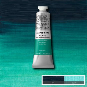 Winsor & Newton Griffin Alkyd Colour - 37 ml tube - Phthalo Green