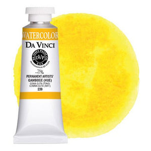 Da Vinci Paint Artists' Watercolour - 37 ml tube - Gamboge (Hue)