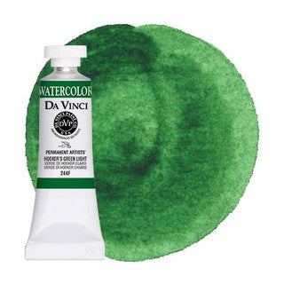 Da Vinci Paint Artists' Watercolour - 15 ml tube - Hooker's Green Light