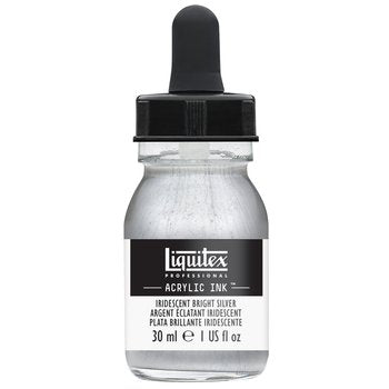 Liquitex Acrylic Ink - 1 oz. bottle - Iridescent Bright Silver