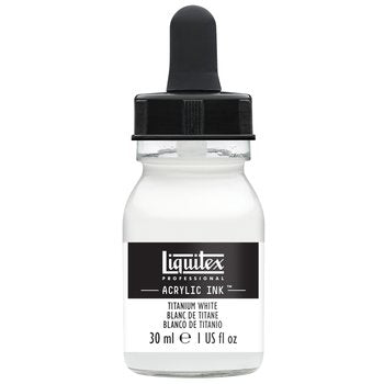 Liquitex Acrylic Ink - 1 oz. bottle - Titanium White