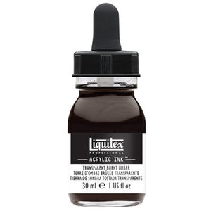 Liquitex Acrylic Ink  - 1 oz. bottle - Transparent Burnt Umber