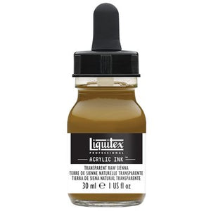 Liquitex Acrylic Ink  - 1 oz. bottle - Transparent Raw Sienna
