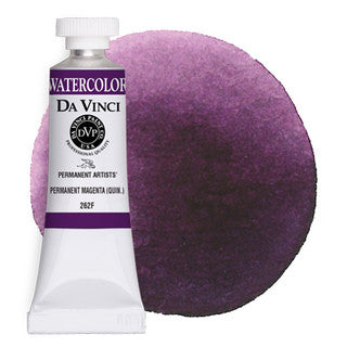 Da Vinci Paint Artists' Watercolour - 15 ml tube - Permanent Magenta (Quinacridone)