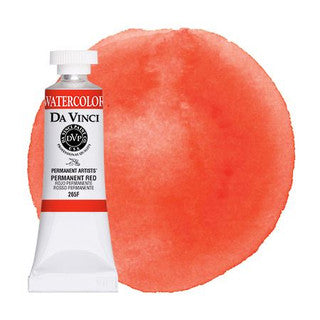 Da Vinci Paint Artists' Watercolour - 15 ml tube - Permanent Red
