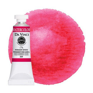 Da Vinci Paint Artists' Watercolour - 15 ml tube - Permanent Rose (Quinacridone)