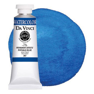 Da Vinci Paint Artists' Watercolour - 37 ml tube - Phthalo Blue