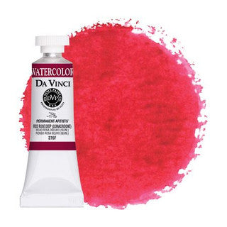Da Vinci Paint Artists' Watercolour - 15 ml tube - Red Rose Deep (Quinacridone)