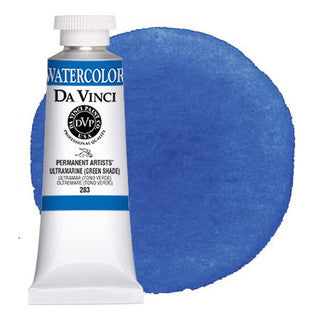 Da Vinci Paint Artists' Watercolour - 37 ml tube - Ultramarine (Green Shade)