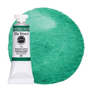 Da Vinci Paint Artists' Watercolour - 15 ml tube - Viridian Green