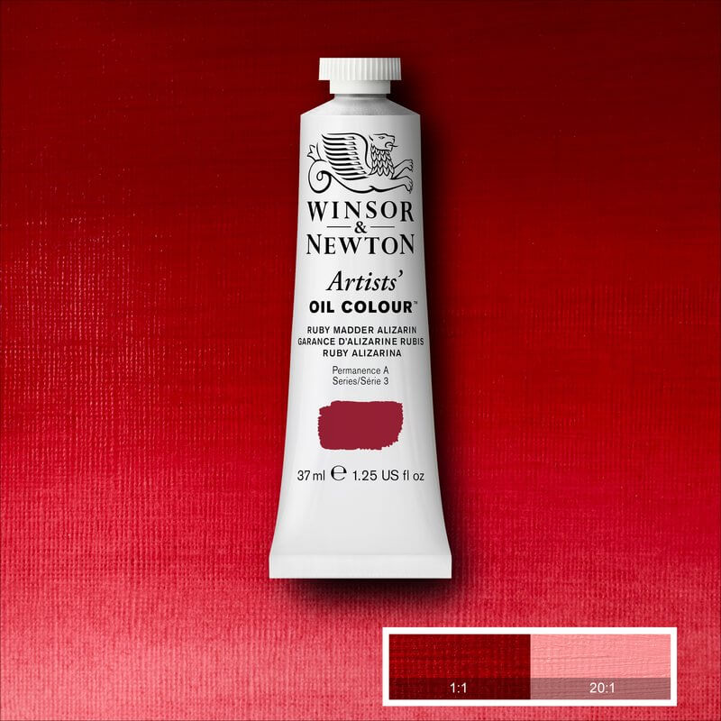 Winsor & Newton Artists' Oil Colour - 37 ml tube - Ruby Madder Alizarin