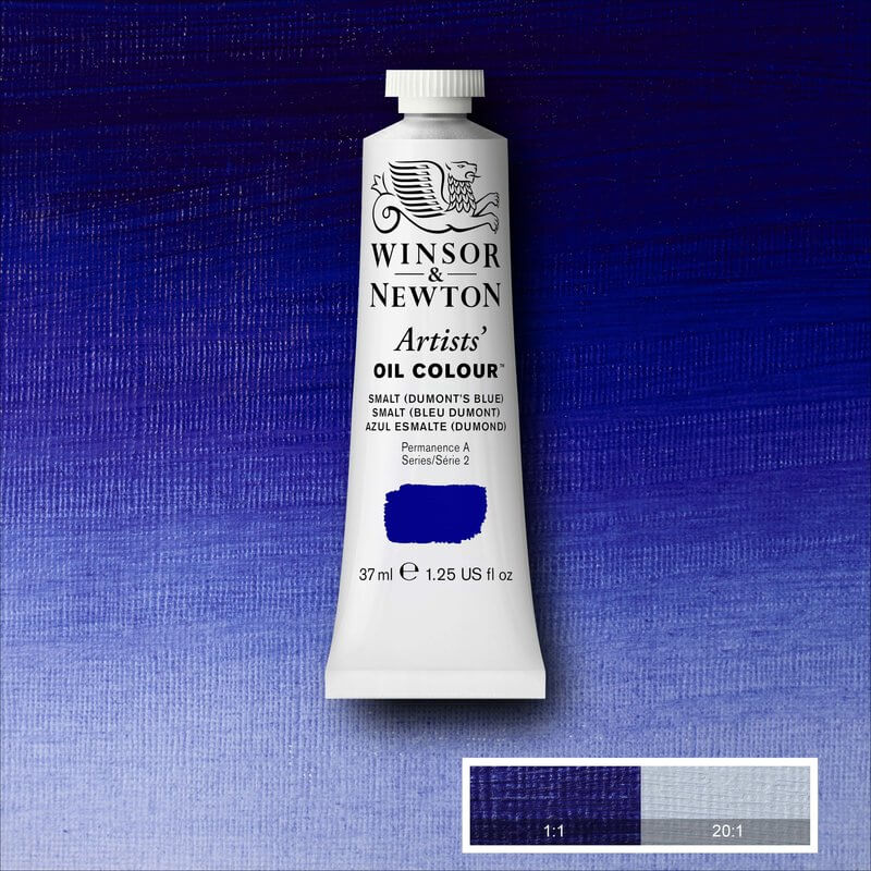 Winsor & Newton Artists' Oil Colour - 37 ml tube - Smalt (Dumont's Blue)